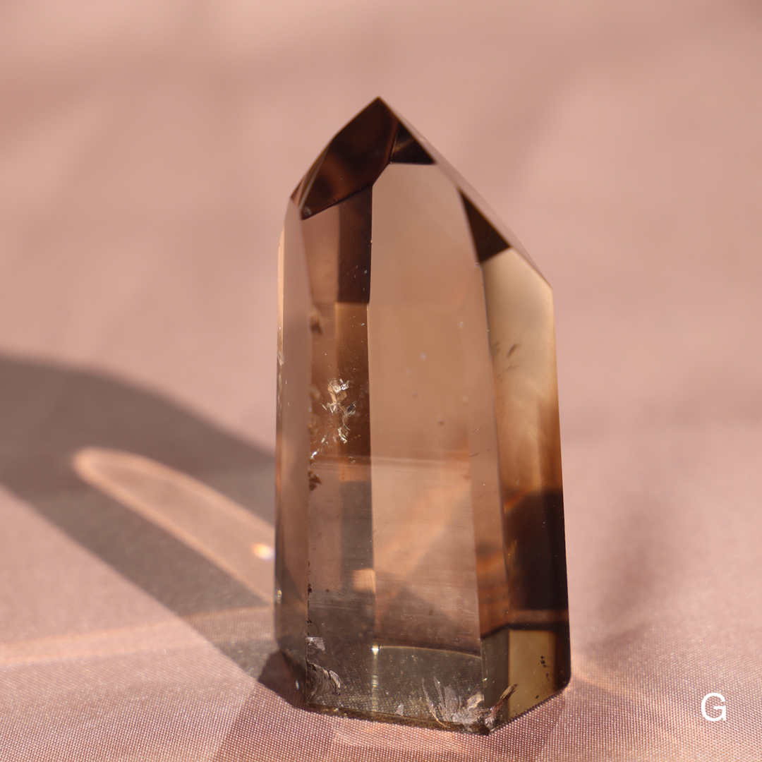 High Quality Smoky Lemurian Quartz Tower - Enchantia Muse