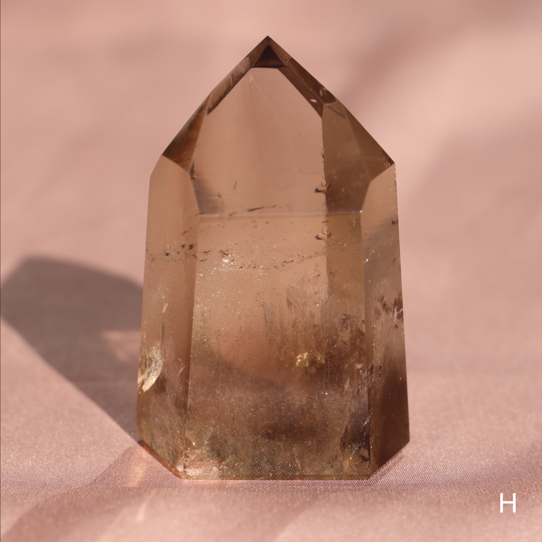 High Quality Smoky Lemurian Quartz Tower - Enchantia Muse