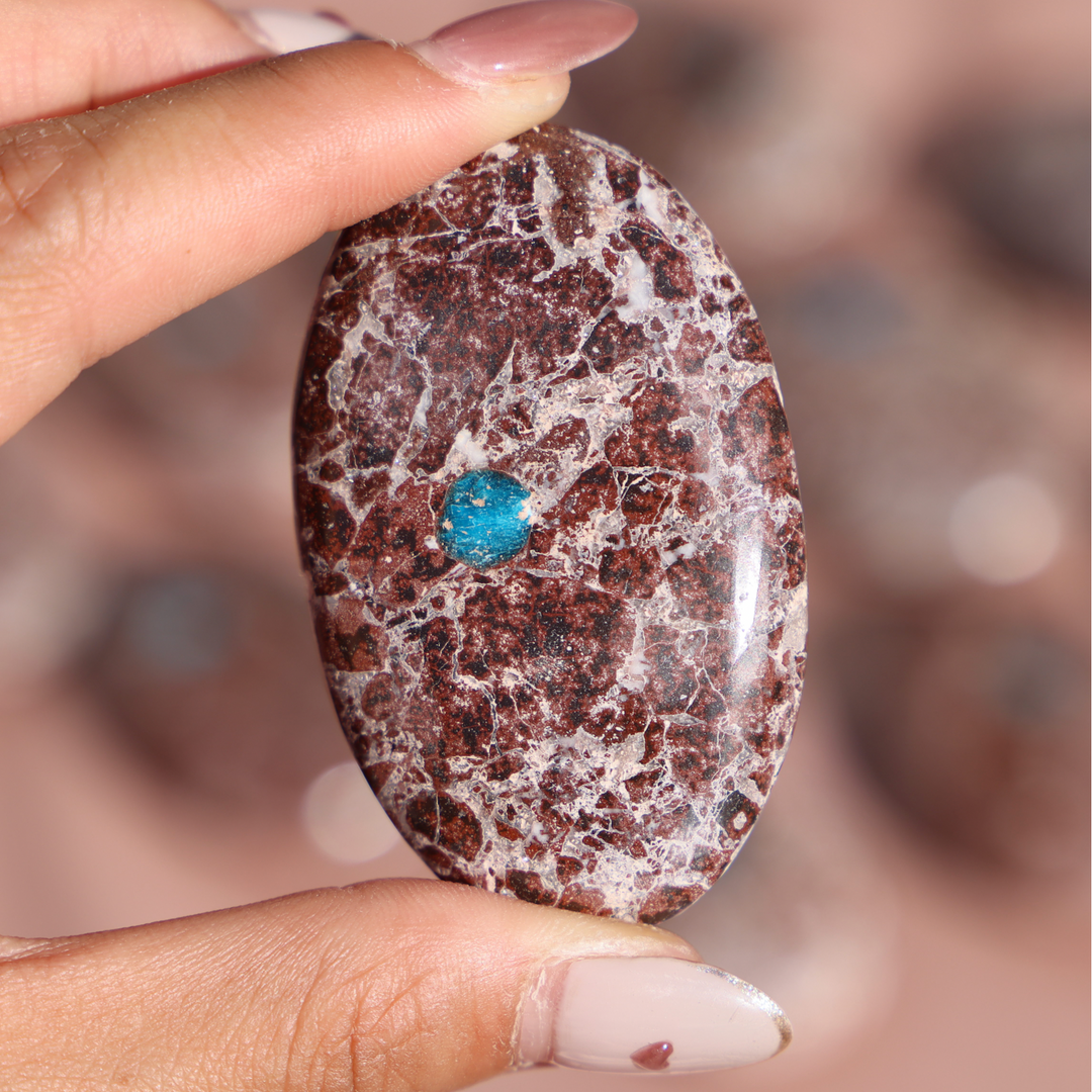 Cavansite Palm Stone - Enchantia Muse