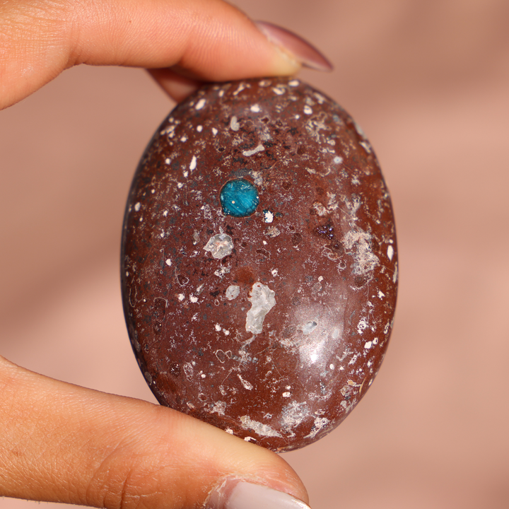 Cavansite Palm Stone - Enchantia Muse