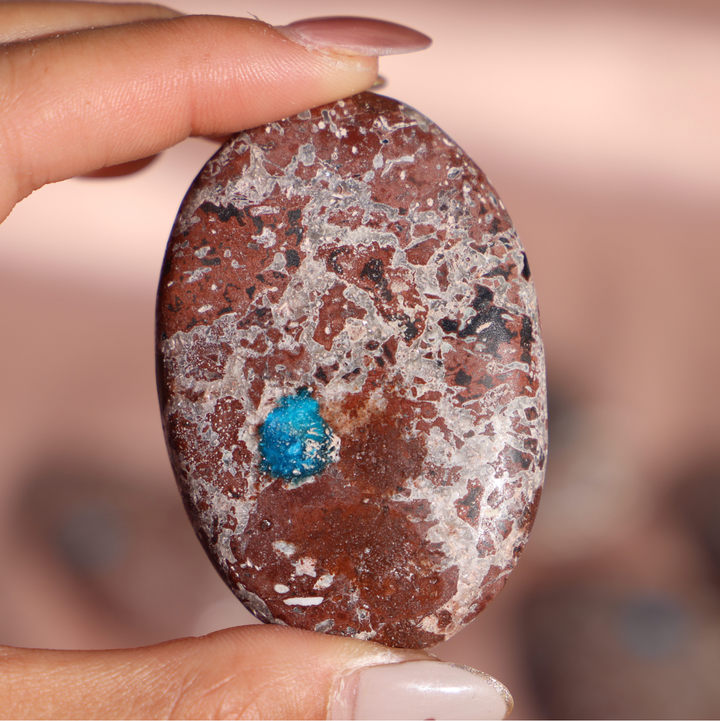 Cavansite Palm Stone - Enchantia Muse