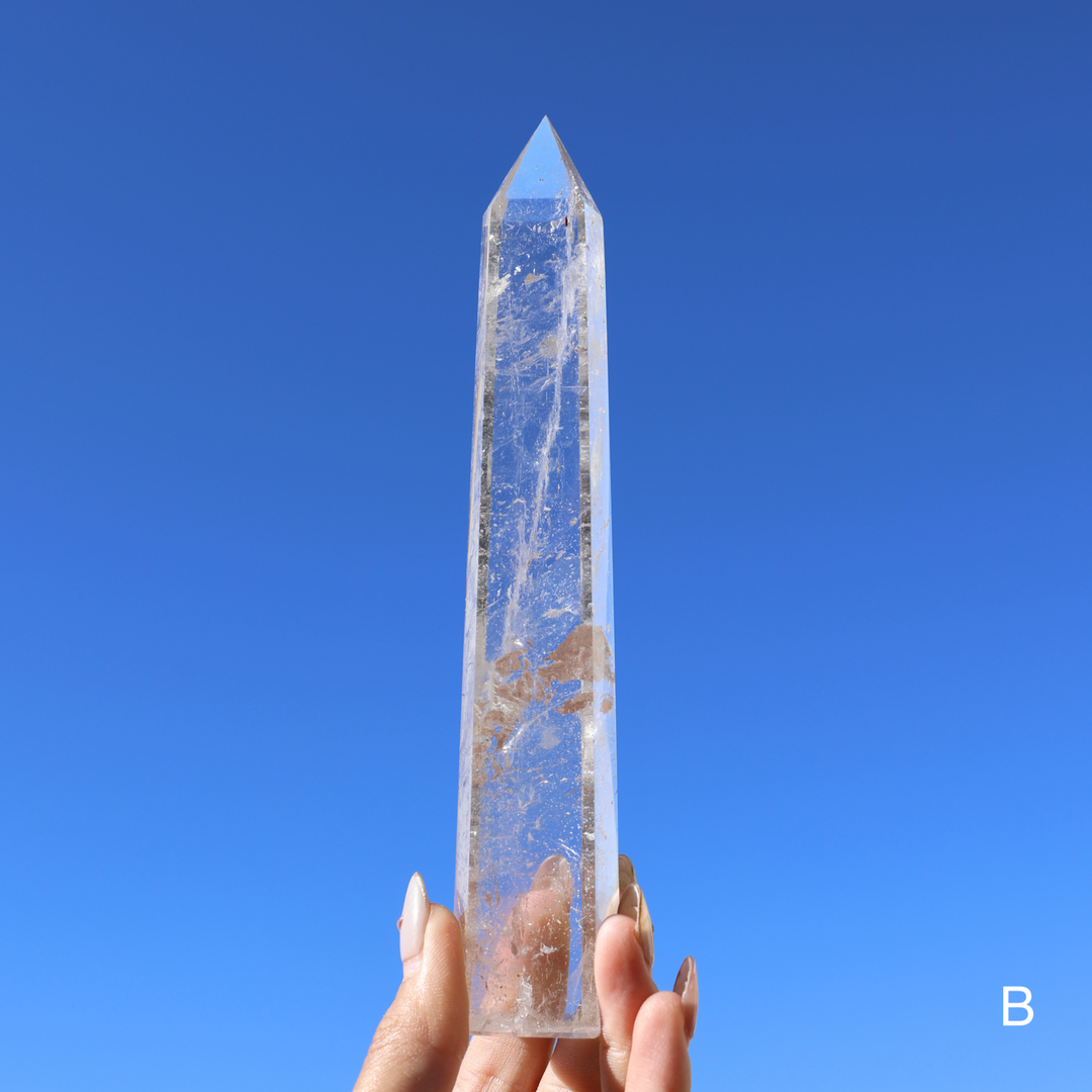 'ASCEND' Clear Quartz Tower - XL - Enchantia Muse