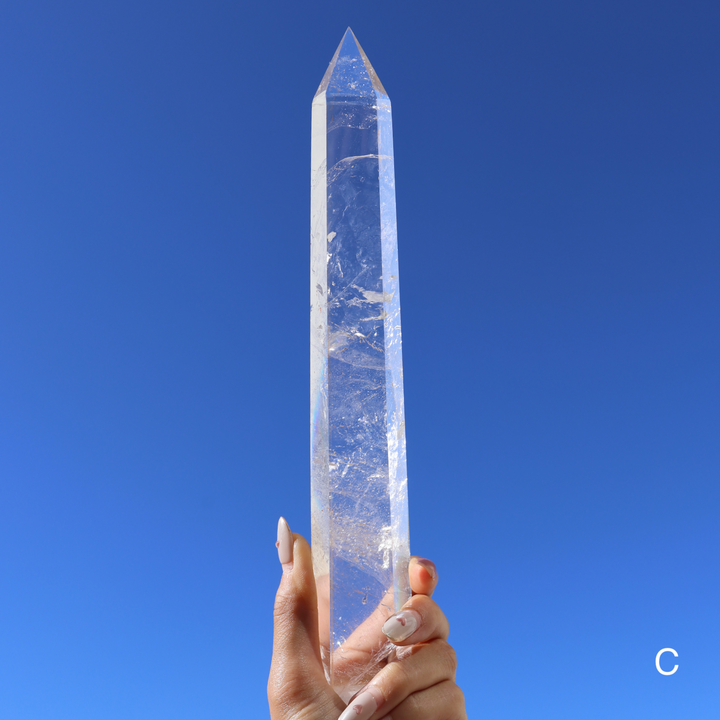 'ASCEND' Clear Quartz Tower - XL - Enchantia Muse