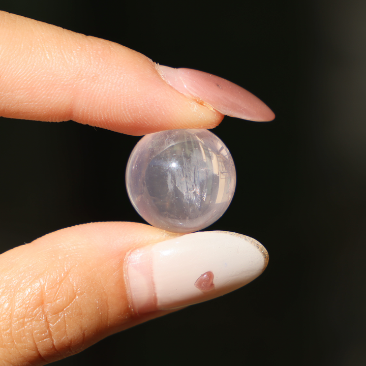 Jello Rose Quartz Mini Sphere - Enchantia Muse