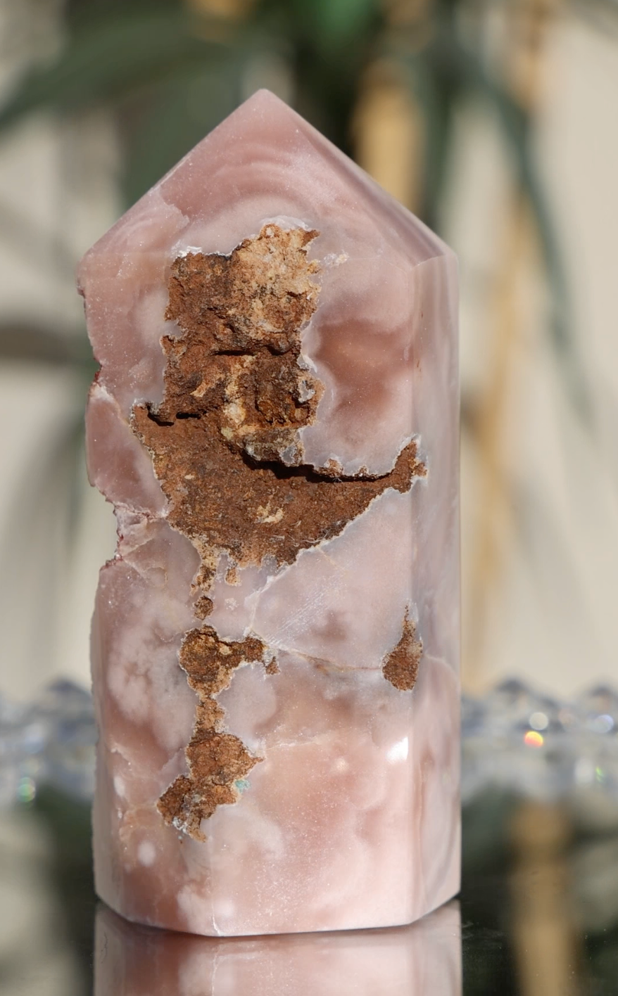 'DUNE' Small Druzy Pink Amethyst Tower - Enchantia Muse