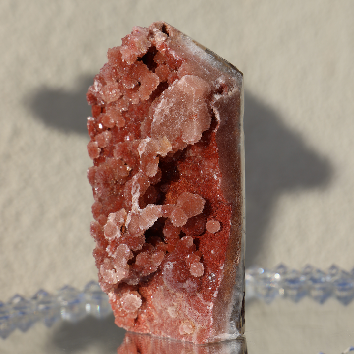 'RASBERRY' Large Druzy Pink Amethyst Tower - Enchantia Muse