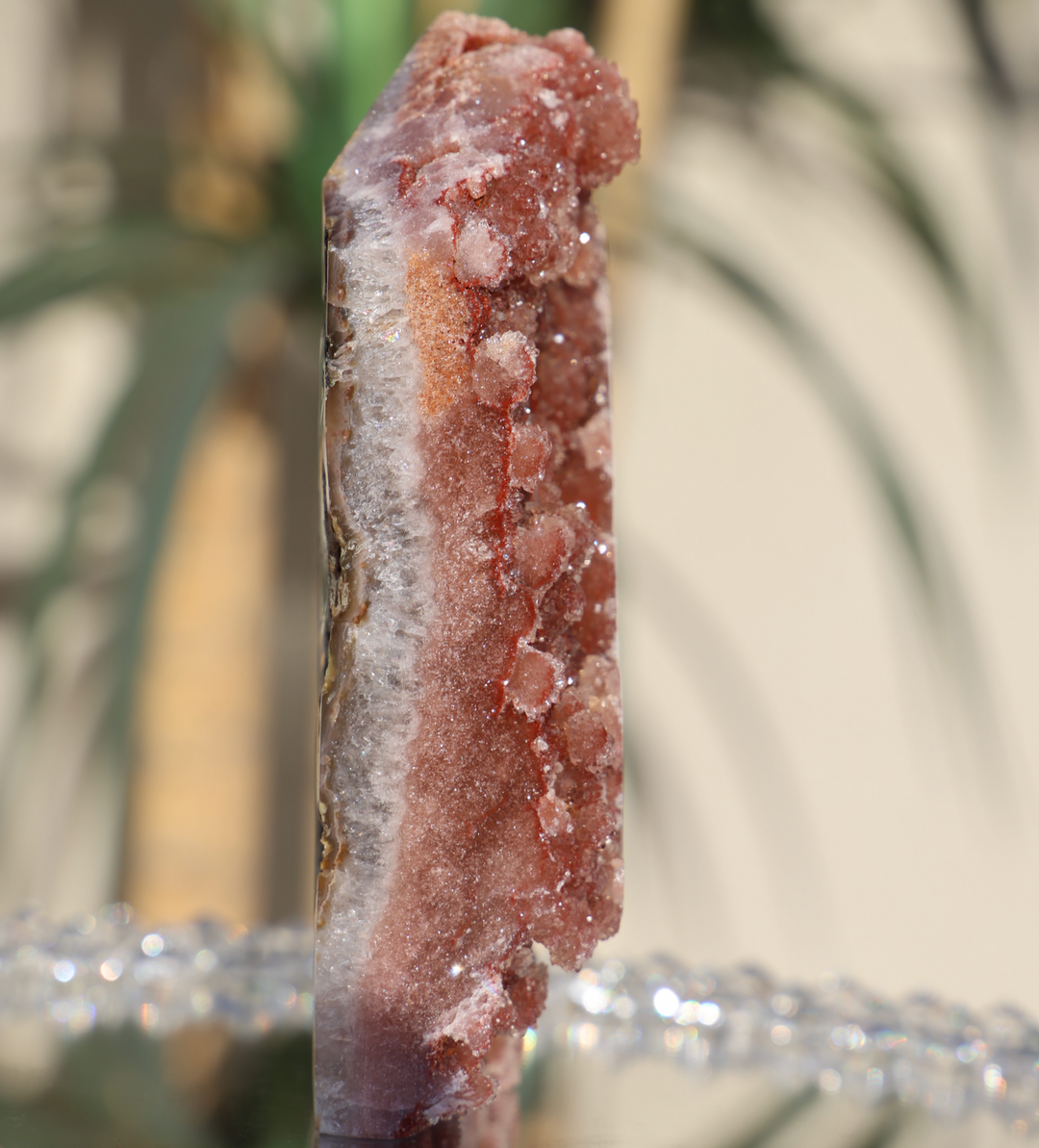 'RASBERRY' Large Druzy Pink Amethyst Tower - Enchantia Muse