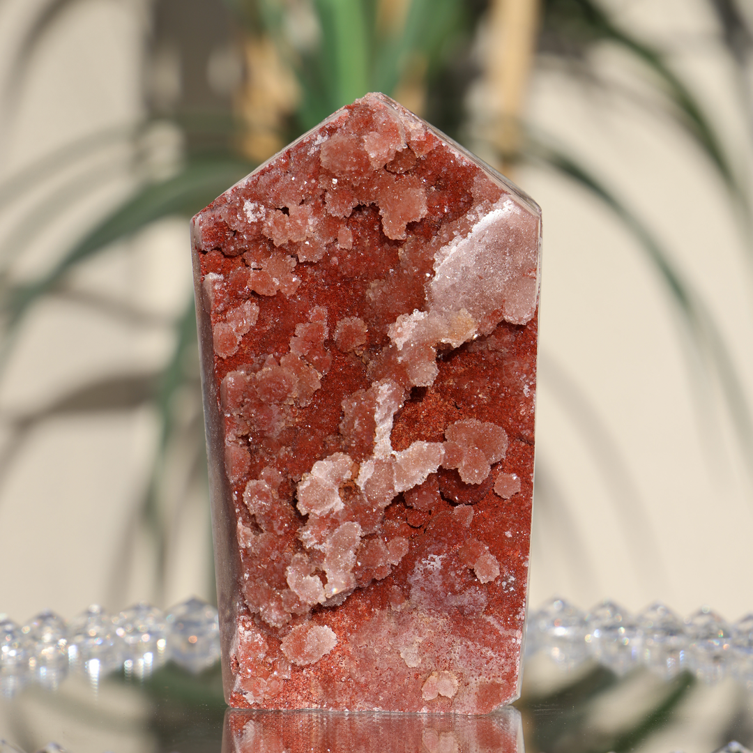 'RASBERRY' Large Druzy Pink Amethyst Tower - Enchantia Muse