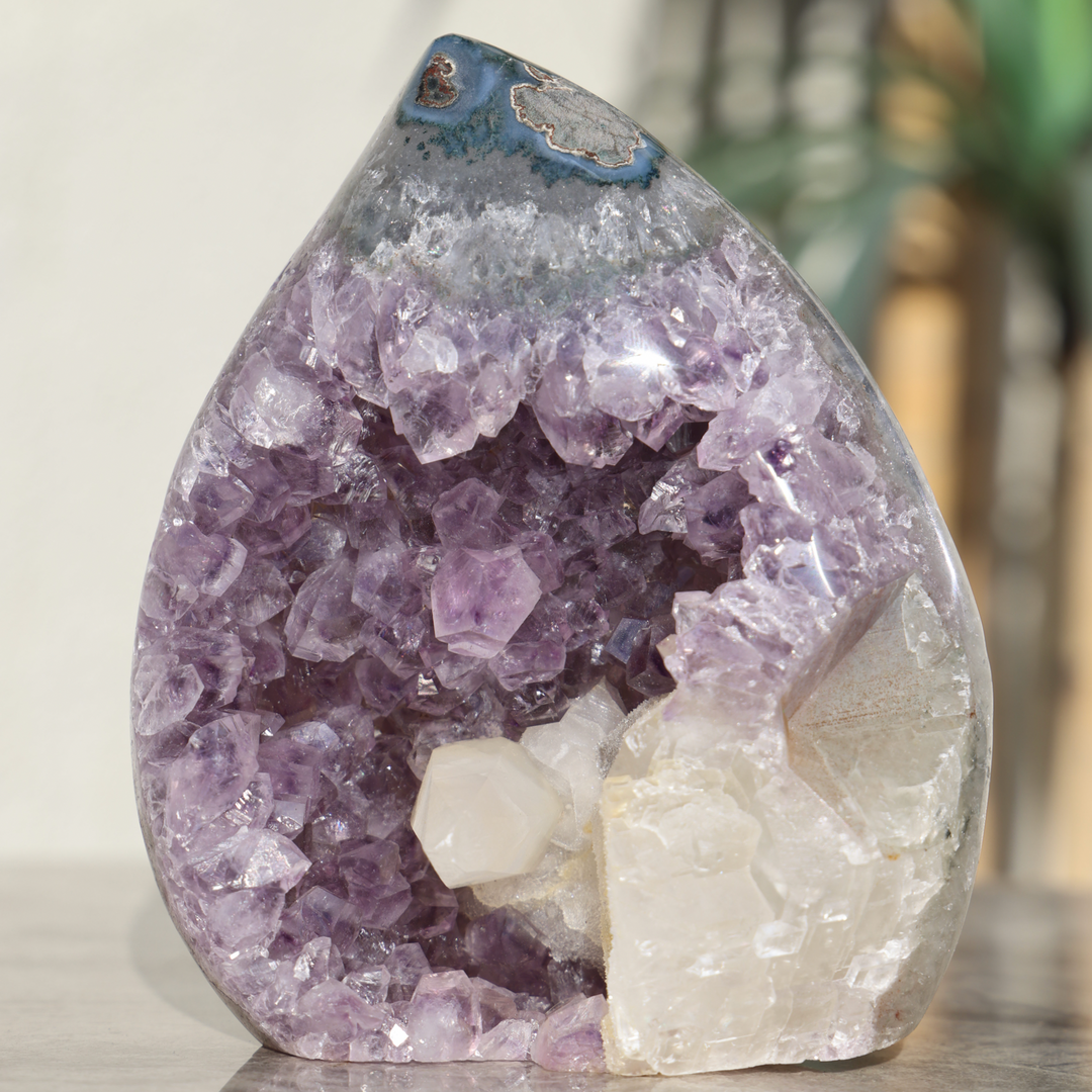 'Grotto' Amethyst Calcite Flame - Enchantia Muse