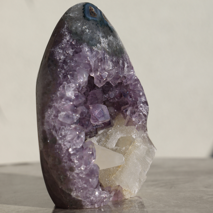 'Grotto' Amethyst Calcite Flame - Enchantia Muse