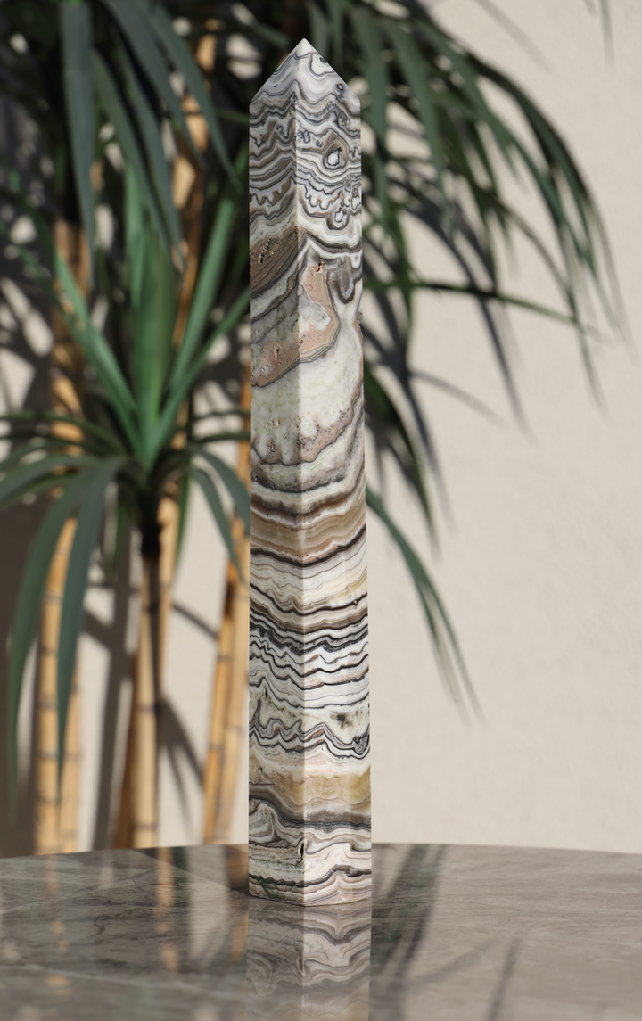 XL Zebra Calcite Tower