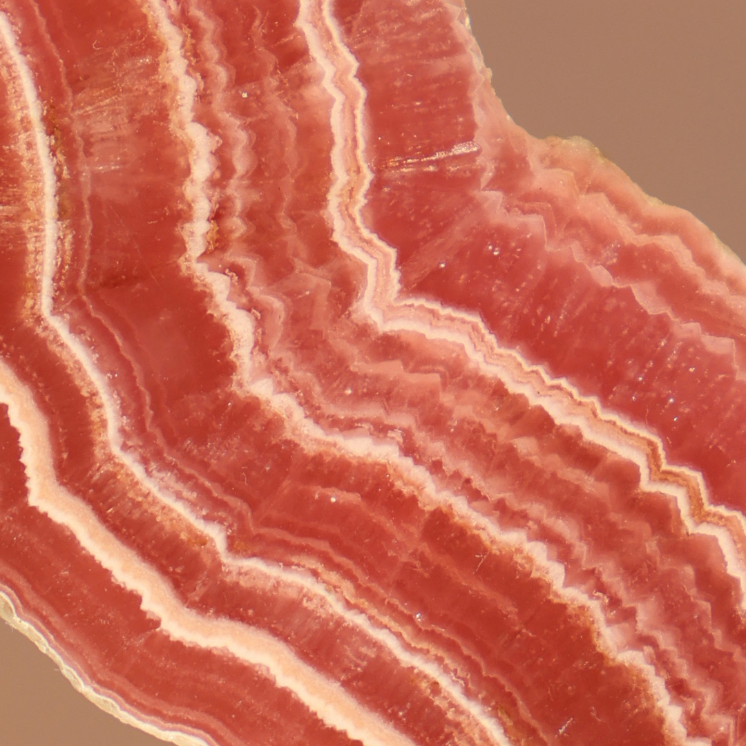 'BACON' Rhodochrosite Slice