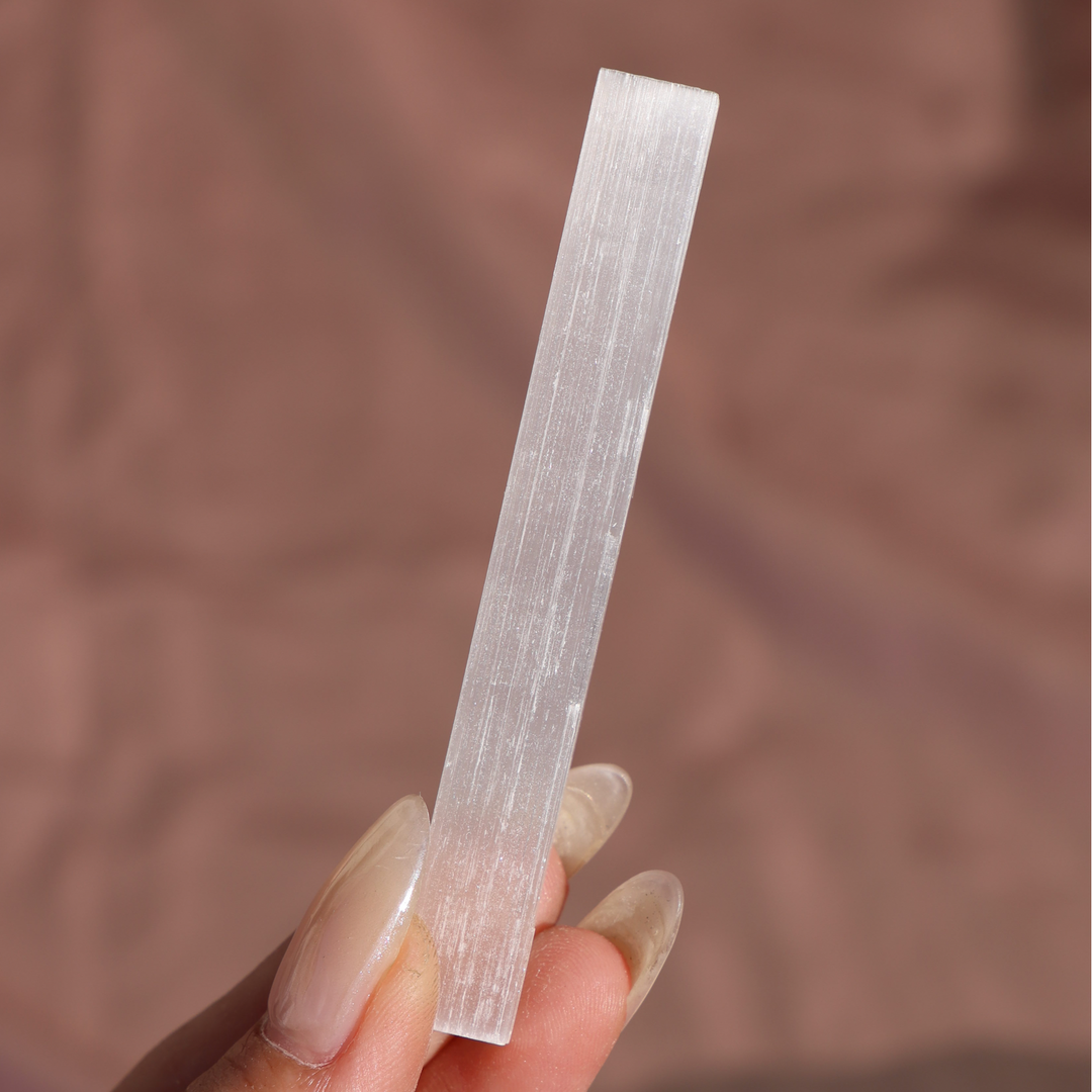 Flashy Selenite Wand