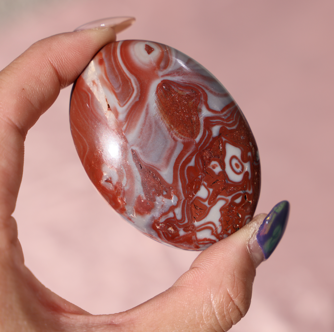 Rosetta Jasper Palm Stone