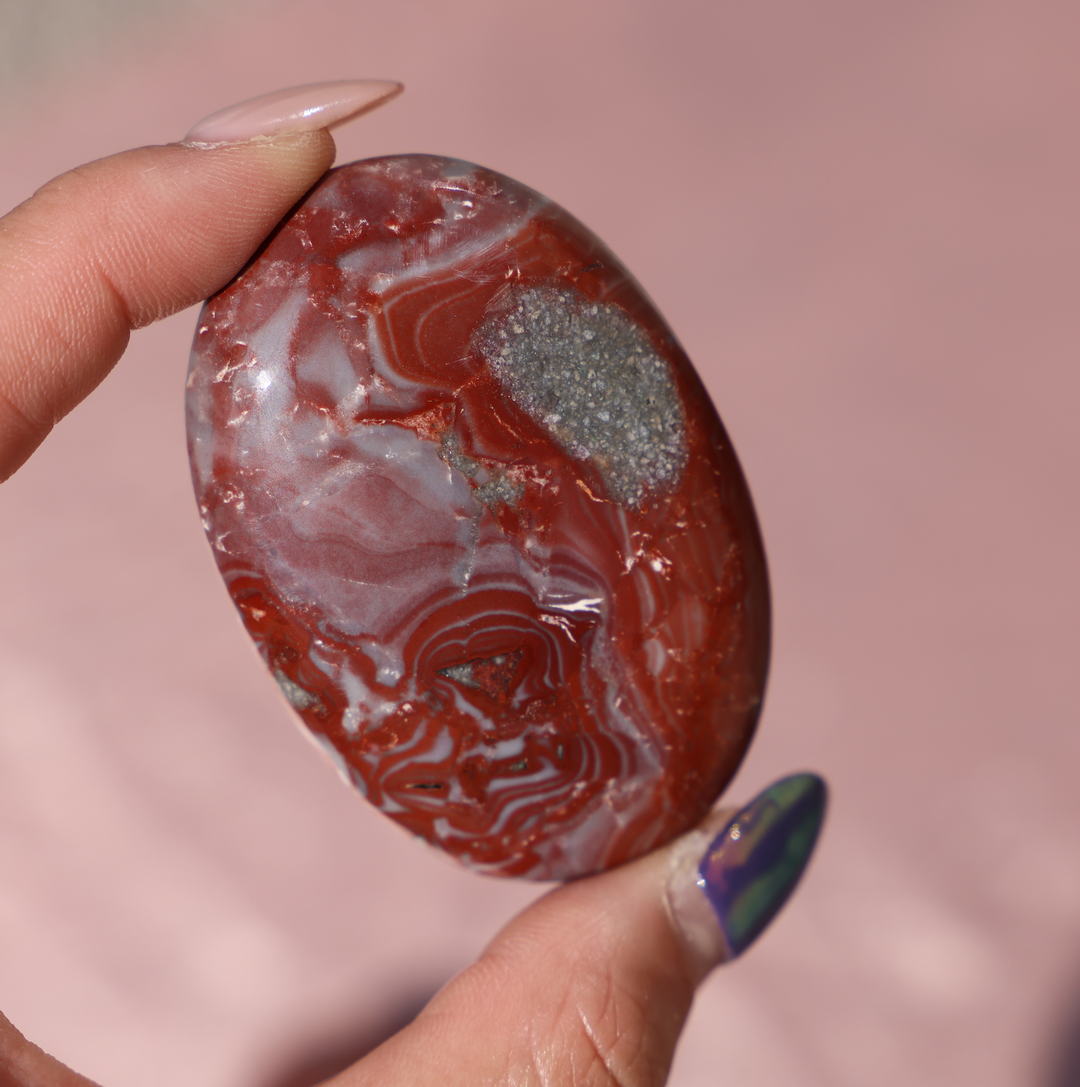 Rosetta Jasper Palm Stone