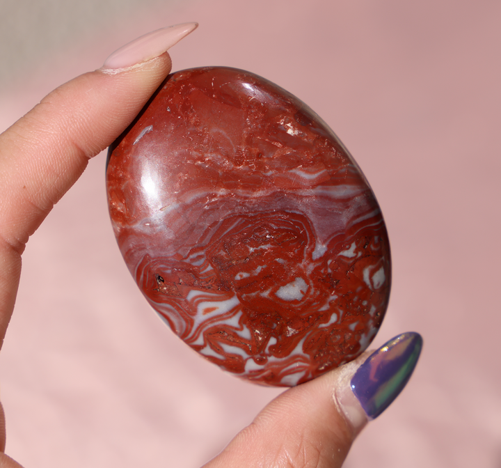Rosetta Jasper Palm Stone