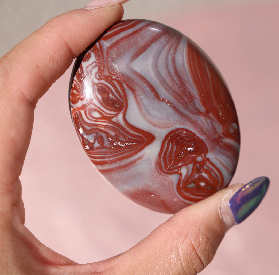 Rosetta Jasper Palm Stone