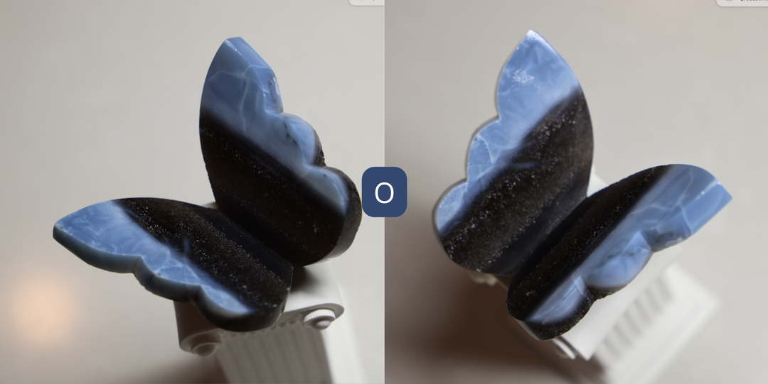 Blue Owyhee Opal Butterfly