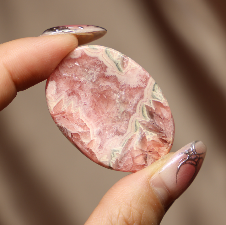 High Quality Rhodochrosite Worry Stone