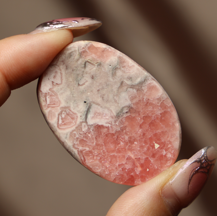 High Quality Rhodochrosite Worry Stone
