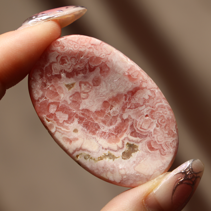 High Quality Rhodochrosite Worry Stone