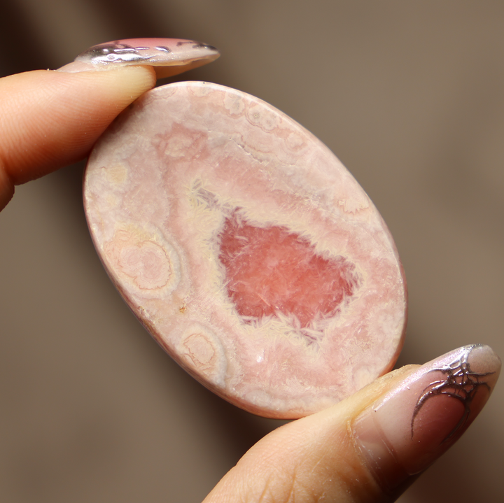 High Quality Rhodochrosite Worry Stone