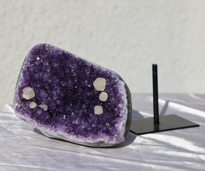 Amethyst with Calcite on Stand #5