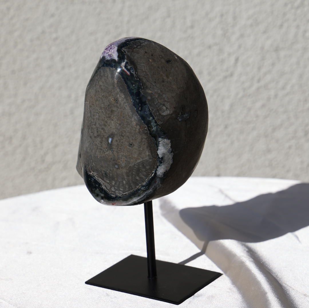 Amethyst with Calcite on Stand #5