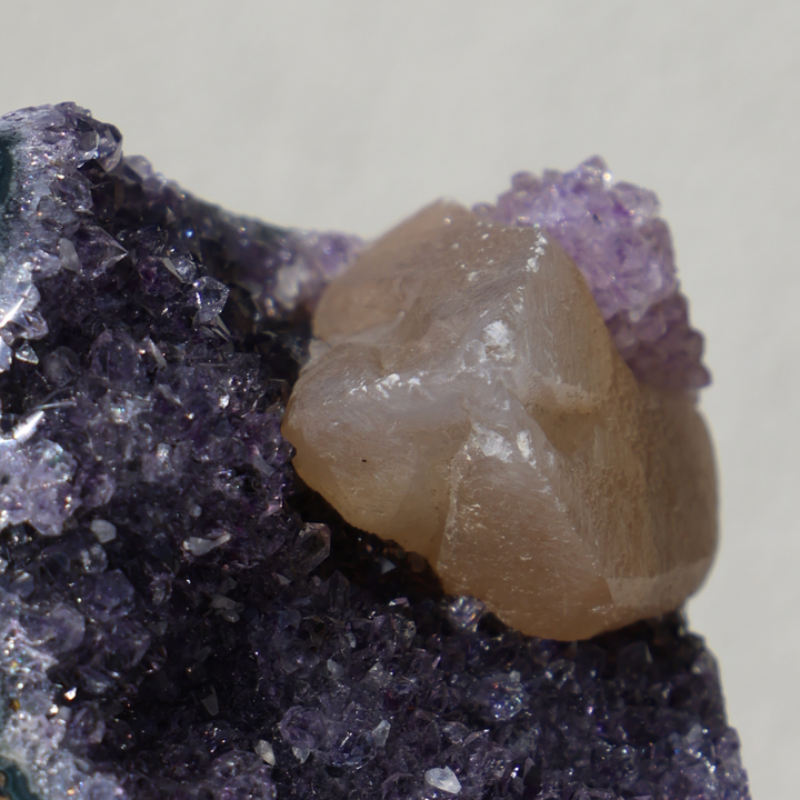 Amethyst with Calcite on Stand #1