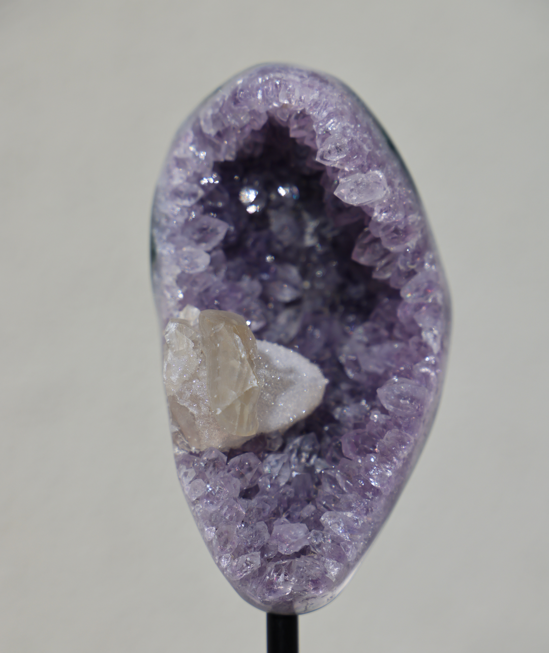Amethyst with Calcite on Stand #3