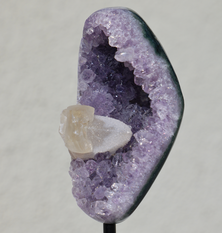 Amethyst with Calcite on Stand #3