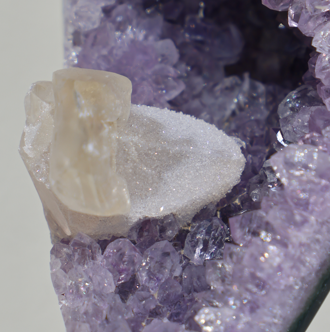 Amethyst with Calcite on Stand #3