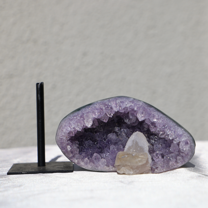Amethyst with Calcite on Stand #3