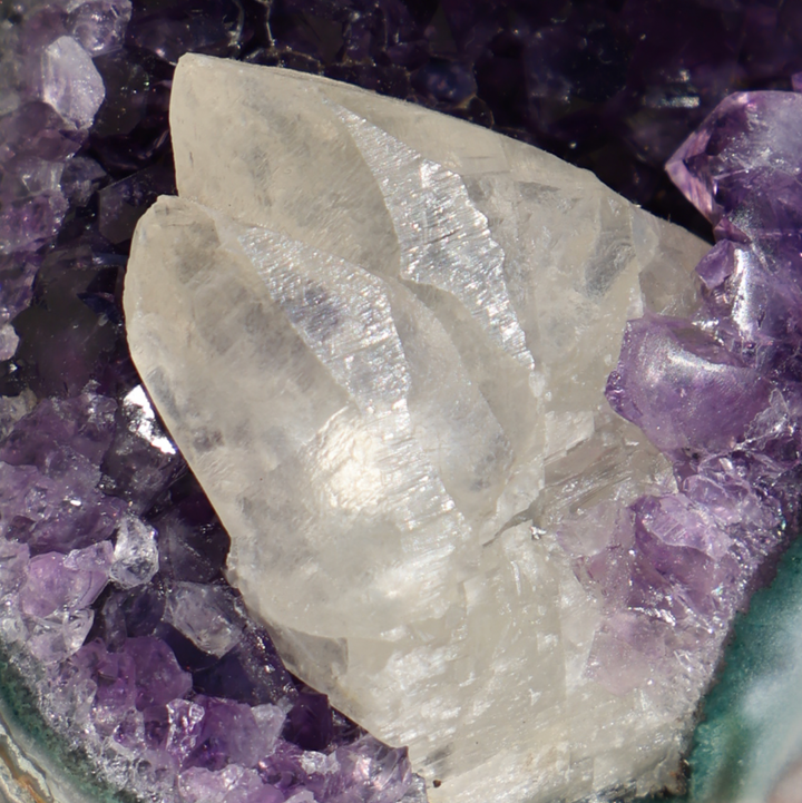 Amethyst Calcite Cut Base
