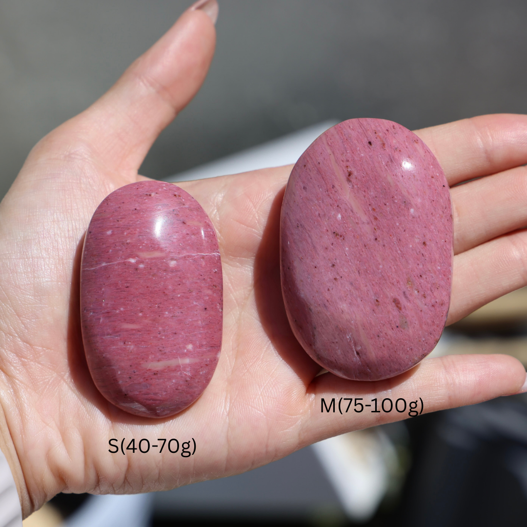 Australian Pink Petrified Wood Palm Stone