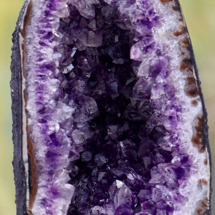 Amethyst Mini Cathedral with Purple Outline