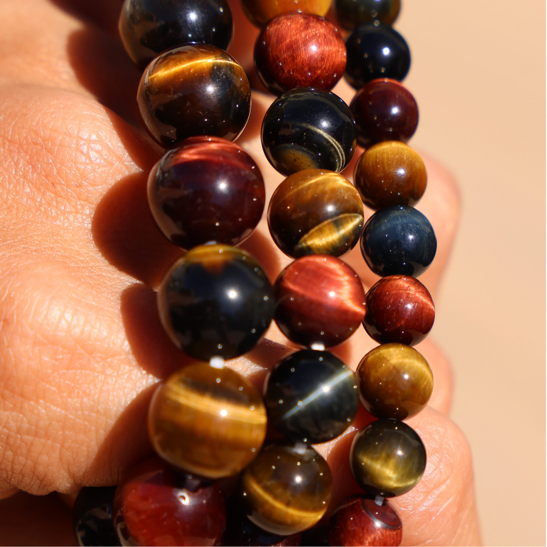 'Bolt'  Rainbow Tiger's Eye Bracelet