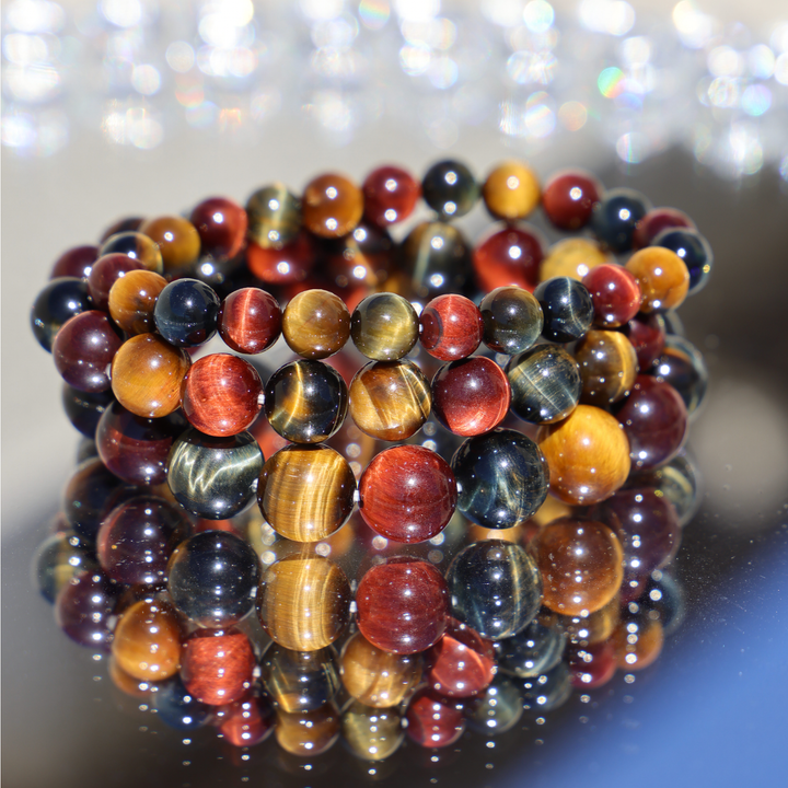 'Bolt'  Rainbow Tiger's Eye Bracelet