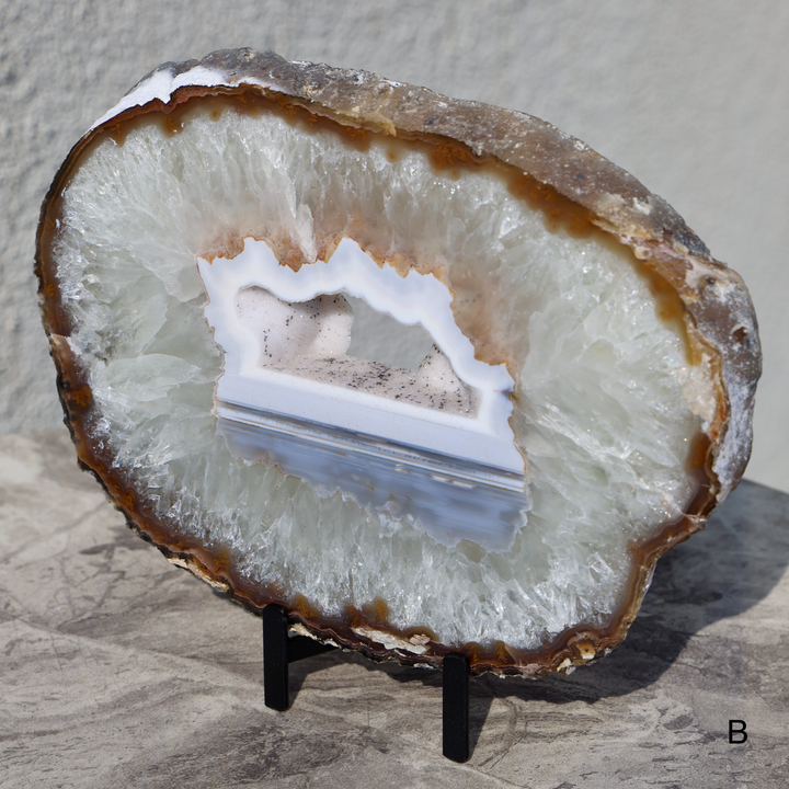 'CASPIAN' Agate Stone Slab on Stand