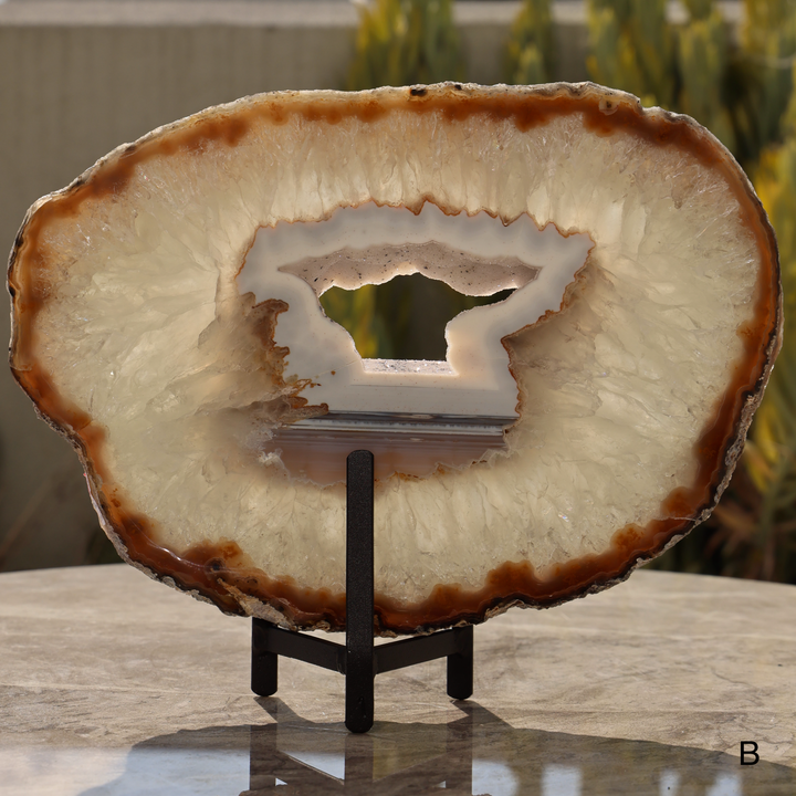 'CASPIAN' Agate Stone Slab on Stand