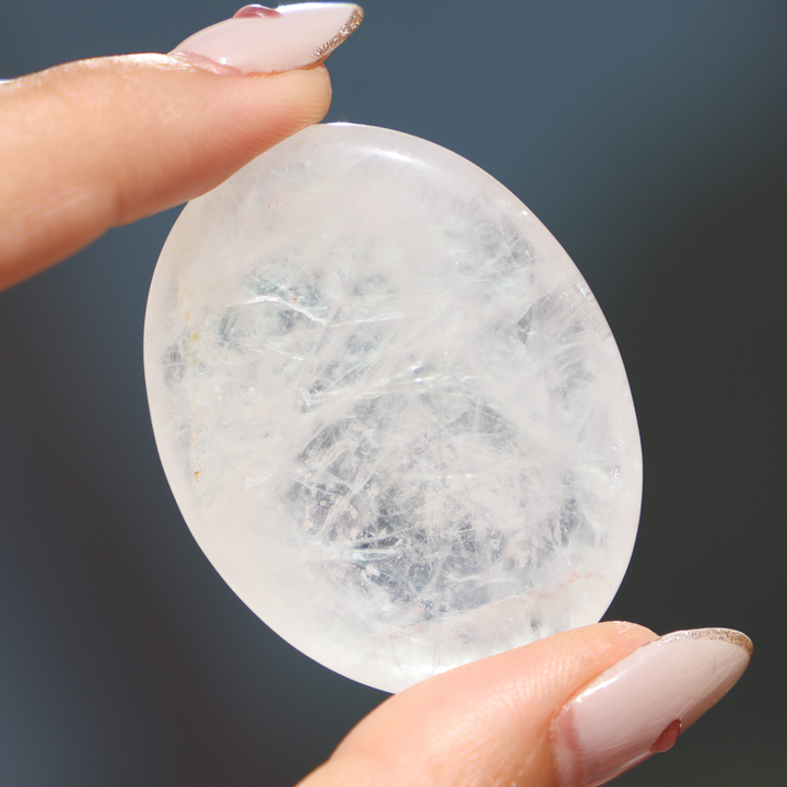 Clear Quartz Worry Stone