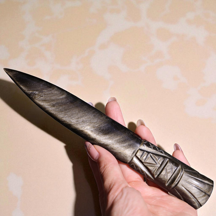 Golden Obsidian Dagger