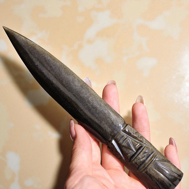 Golden Obsidian Dagger