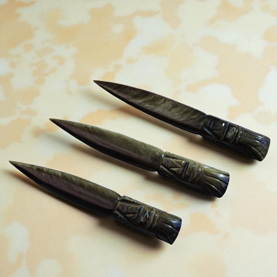 Golden Obsidian Dagger