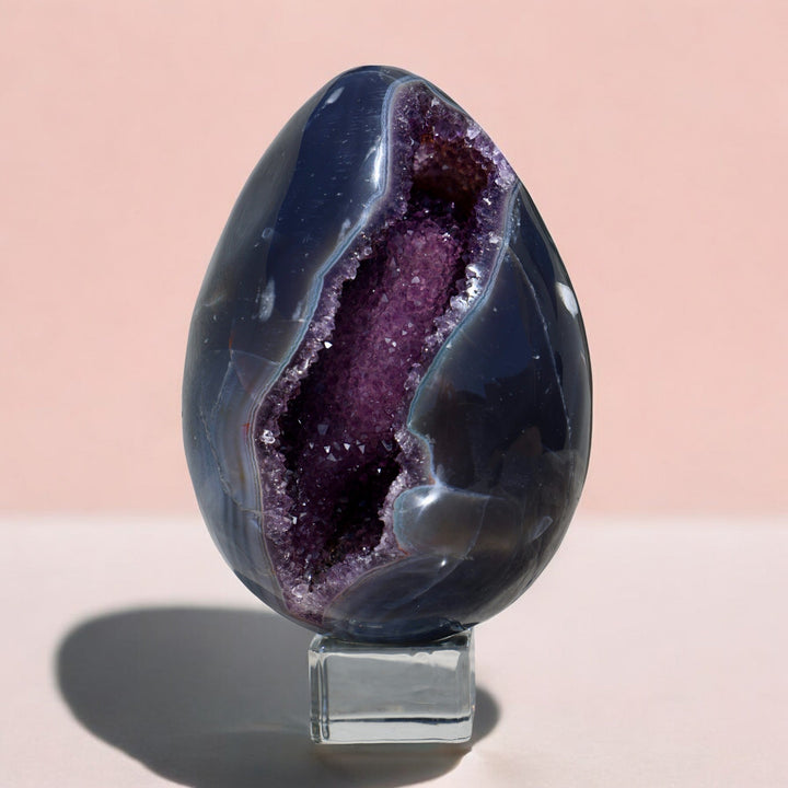 'Dragon Egg' Amethyst Agate Stone Egg - XL