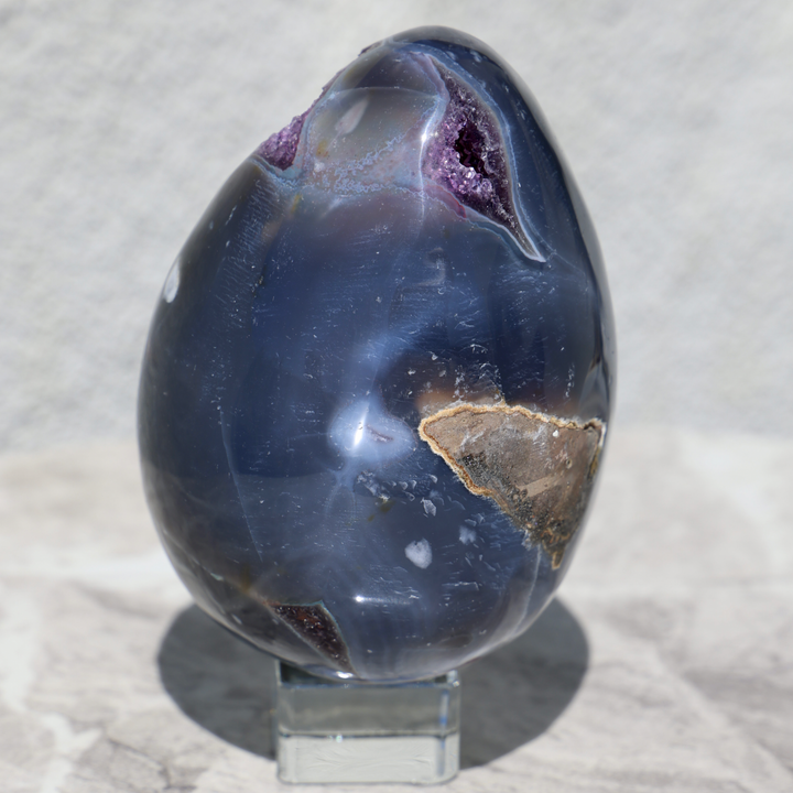 'Dragon Egg' Amethyst Agate Stone Egg - XL