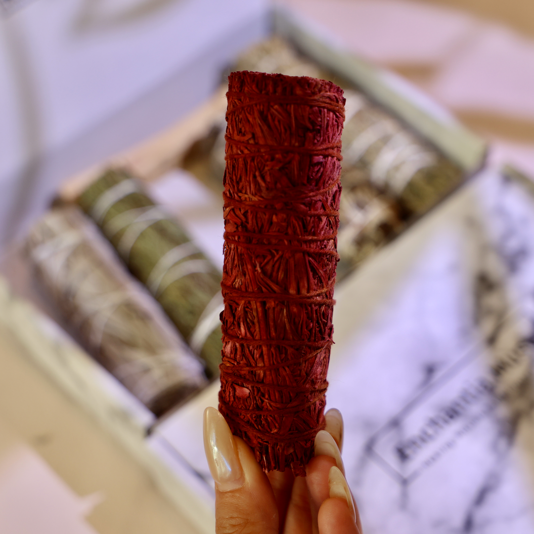 dragon blood bundle in Protection and Cleansing Smudge Kit 