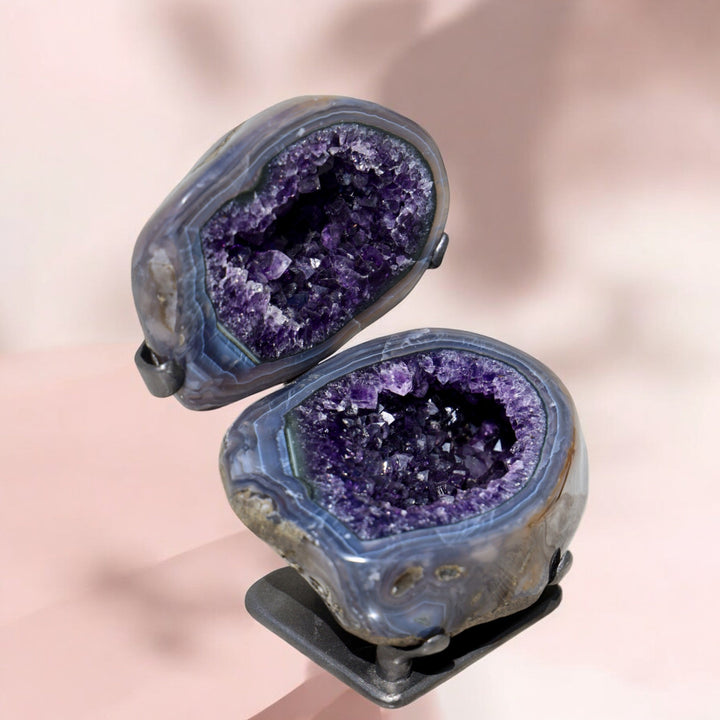 Druzy Amethyst Geode Jewelry Box