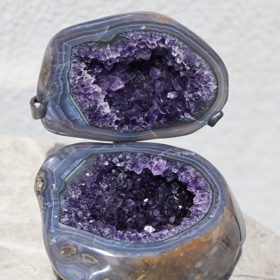 Druzy Amethyst Geode Jewelry Box