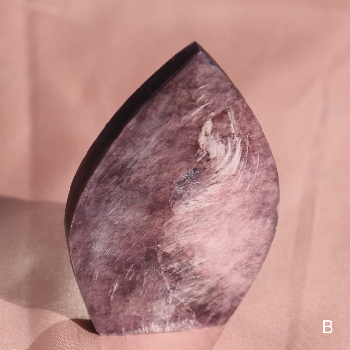 Flashy Gemmy Lepidolite Flame